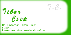 tibor csep business card